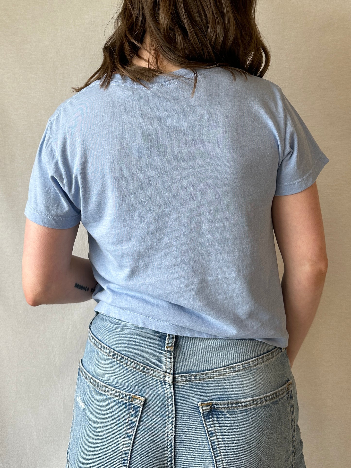 Cropped Ojai Tee | Coastal Blue