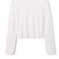 Jamie Recycled Cotton Long Sleeve | White