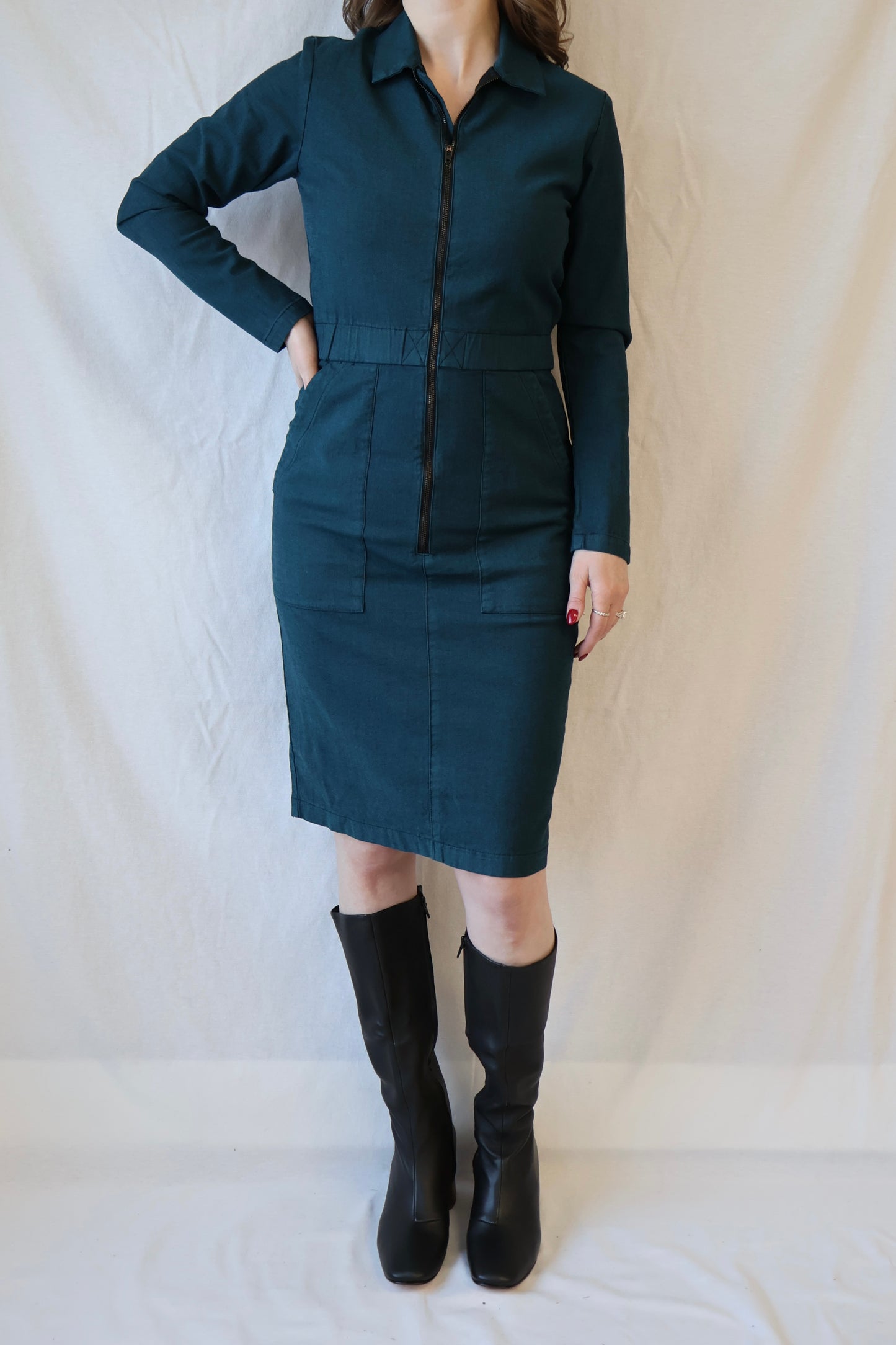 Boiler Dress | Peacock