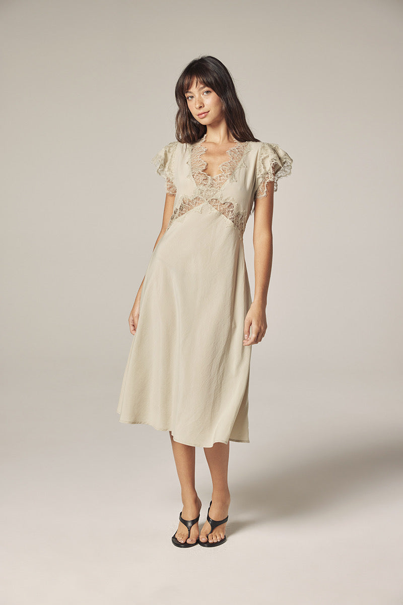 Lace Bias Dress | Ash