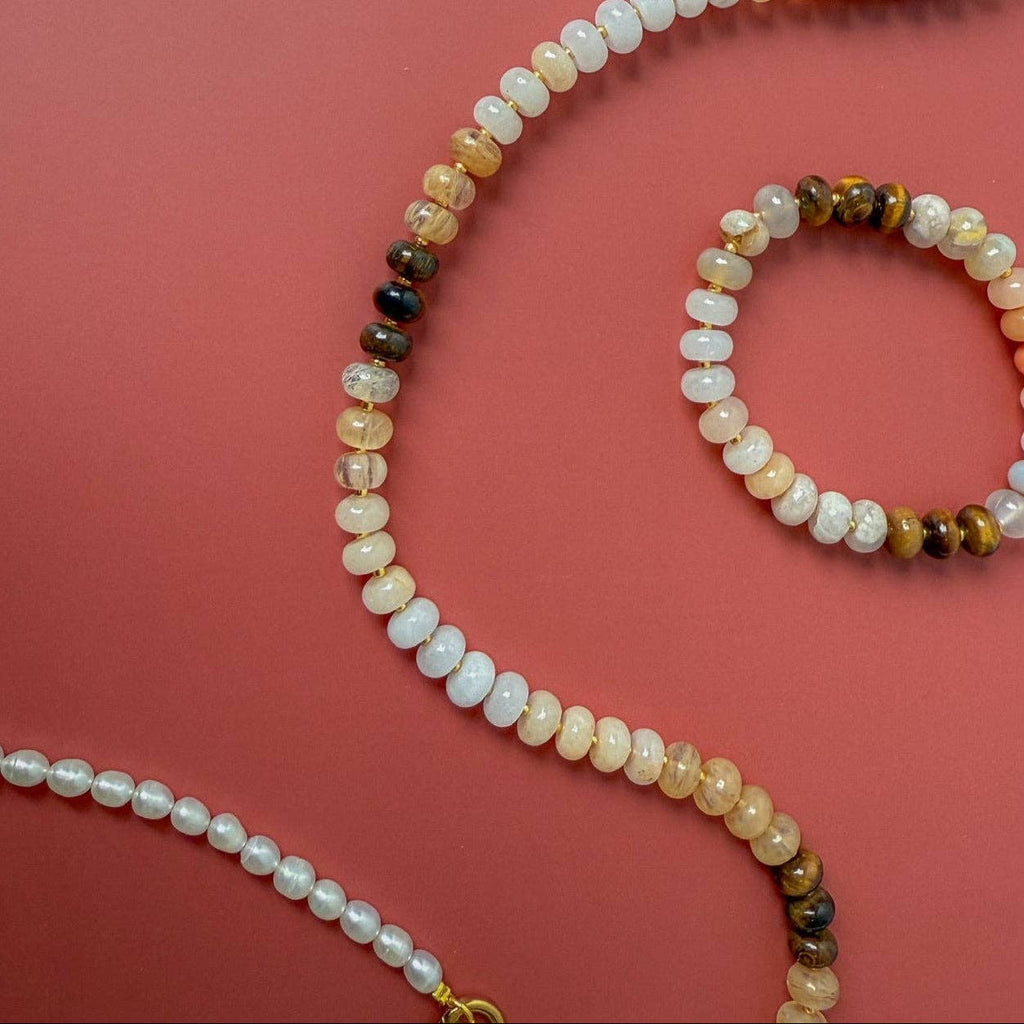 Canyon Bold Gemstone Beaded Necklace