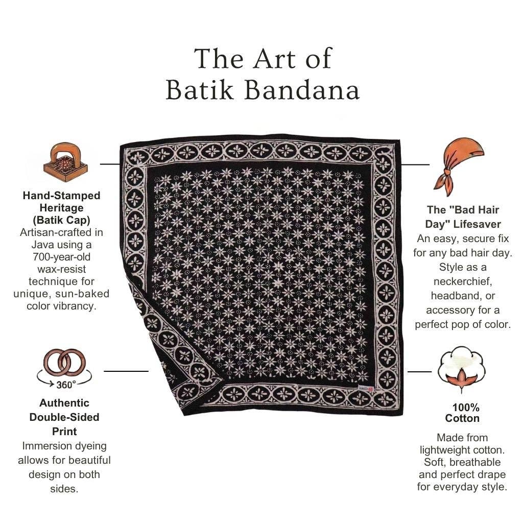 Batik Bandana | Black Mirage