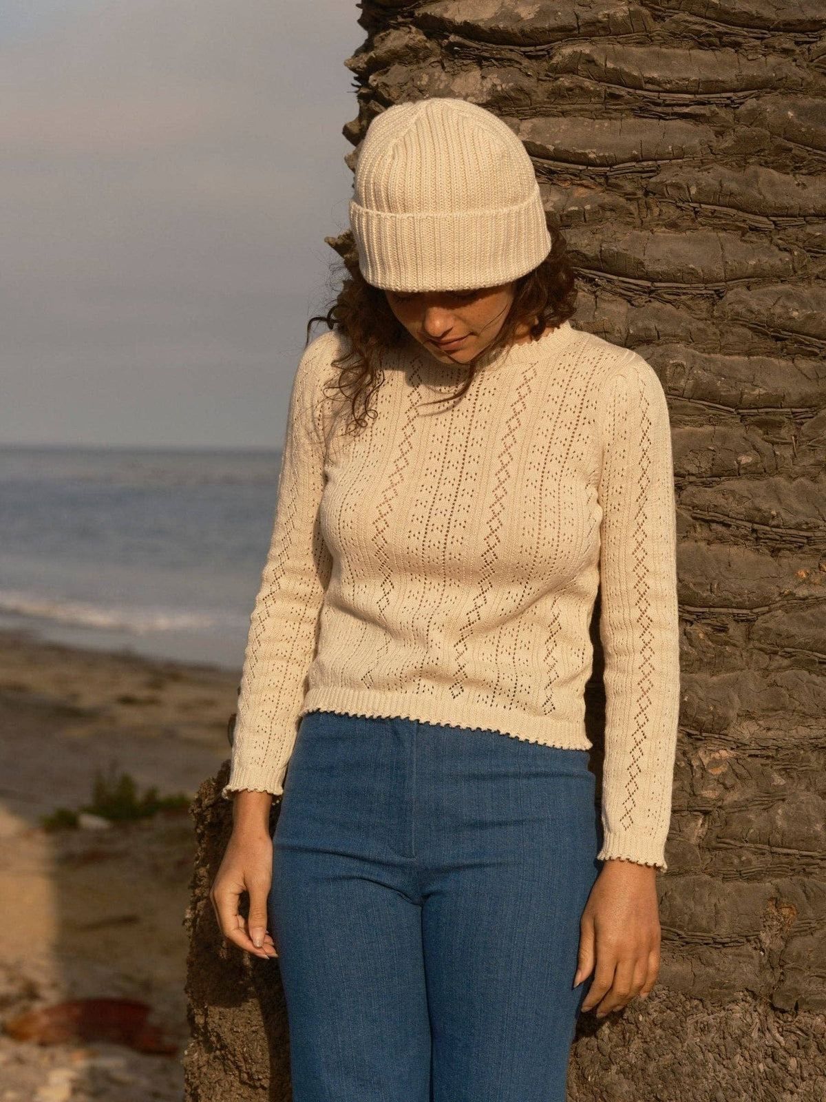 Sierra Beanie | Ecru