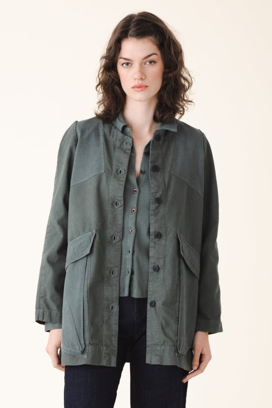 Canvas Touring Jacket | Cool Green