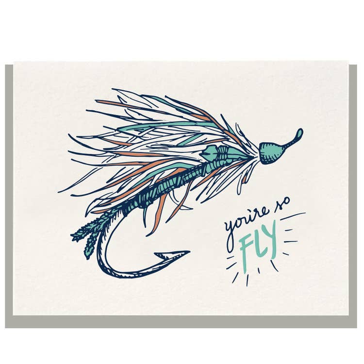 You're So Fly - Letterpress Father's Day Card