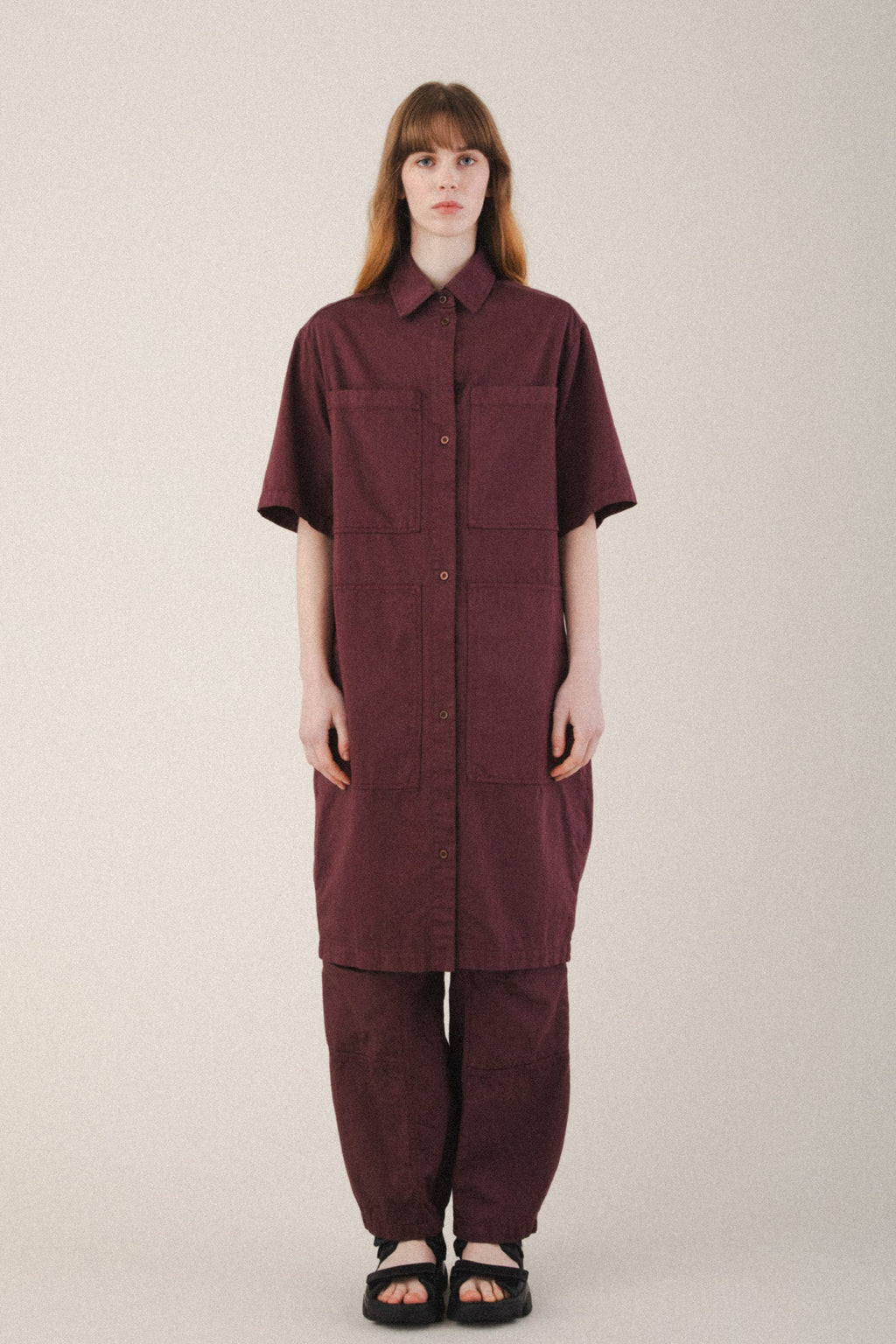 Quadrant Dress | Burgundy