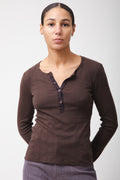Pointelle Henley | Truffle