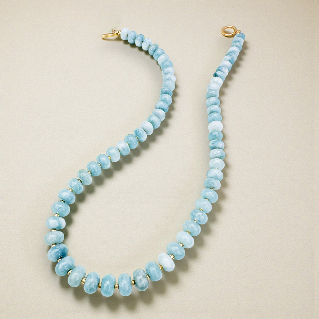 Bold Gemstone Beaded Necklace Jasper