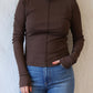Emmy Long Sleeve Top | Chocolate
