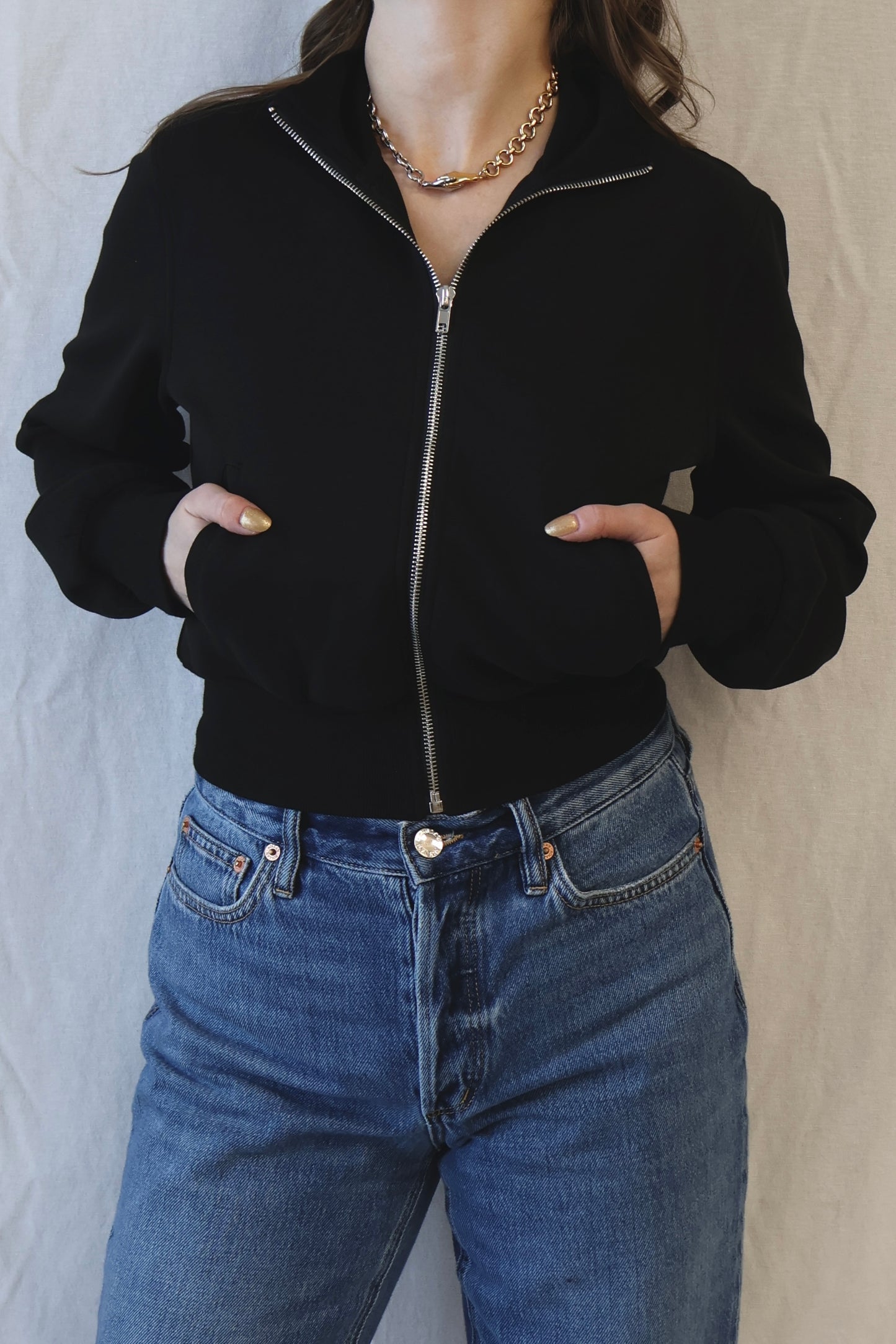 Milana Track Jacket | True Black