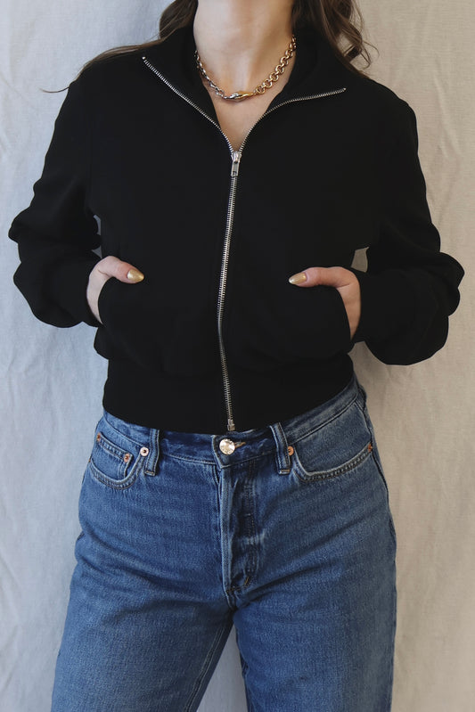 Milana Track Jacket | True Black