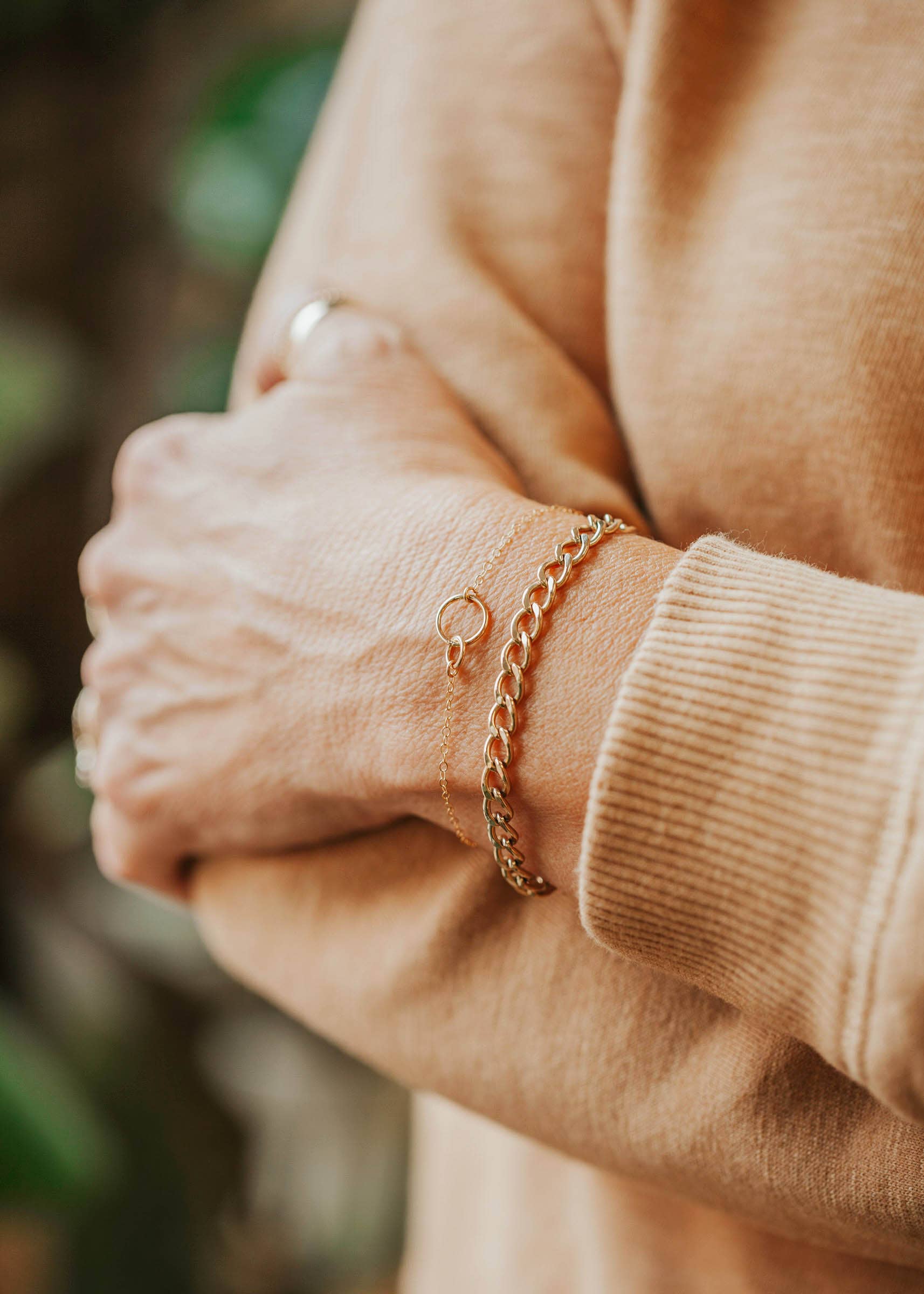 Tiny Links Bracelet | 14kt Gold Fill + Sterling Silver: 14kt Gold Fill | Hello Adorn