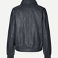 Sanula Leather Bomber | Asphalt