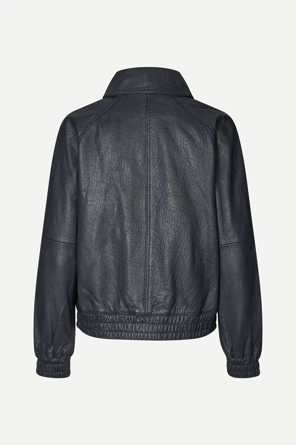 Sanula Leather Bomber | Asphalt