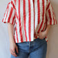 Anna Blouse | Red Stripe