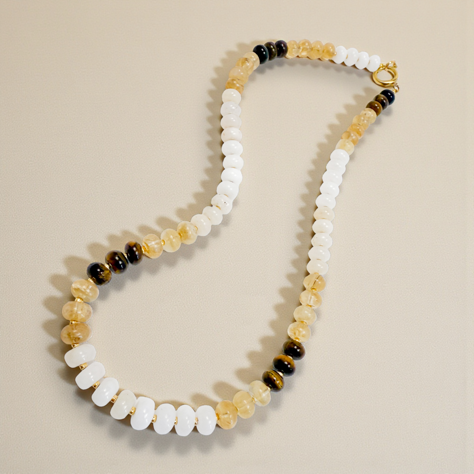 Canyon Bold Gemstone Beaded Necklace