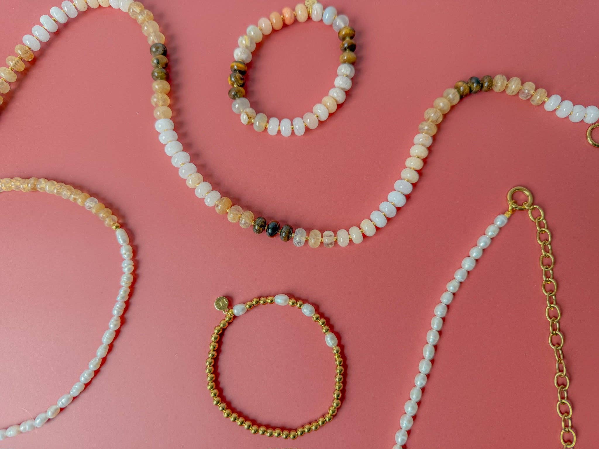 Harmony Pearl & Labradorite Gemstone Necklace
