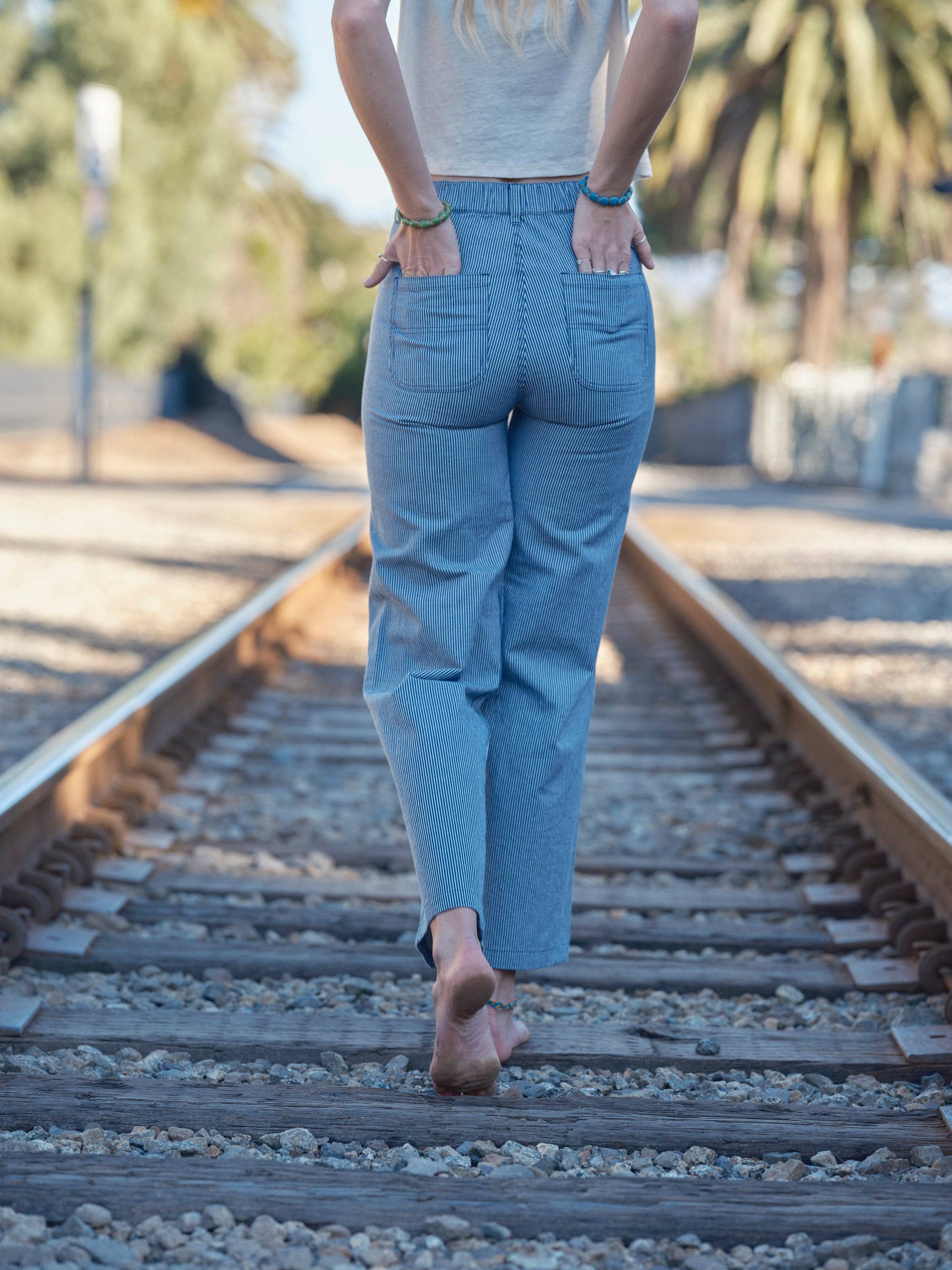 Painter Pants: Railroad Stripe