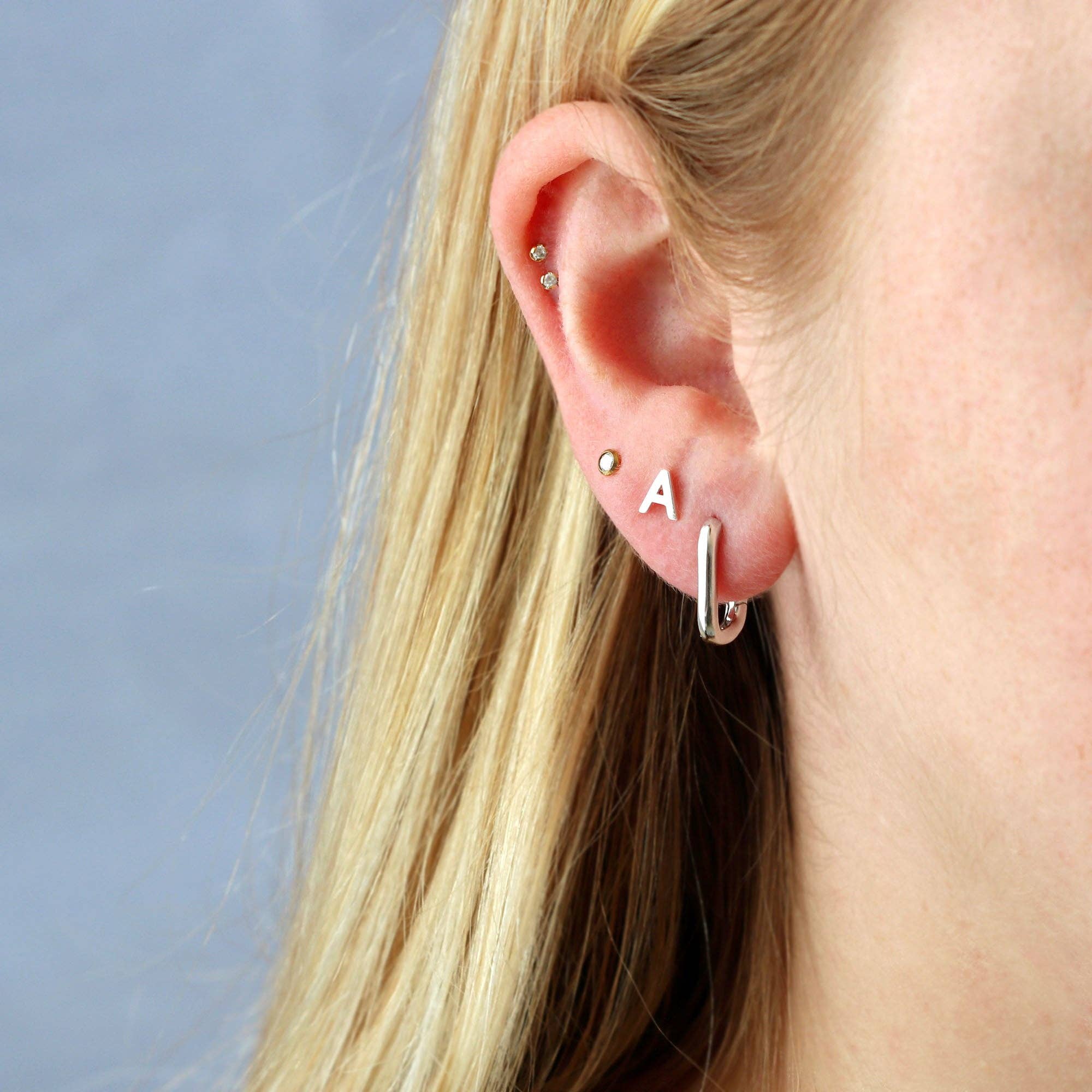 Oval Huggie Hoop Earrings: 18K Gold Vermeil