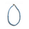 Aquamarine Tube Gemstone Beaded Necklace