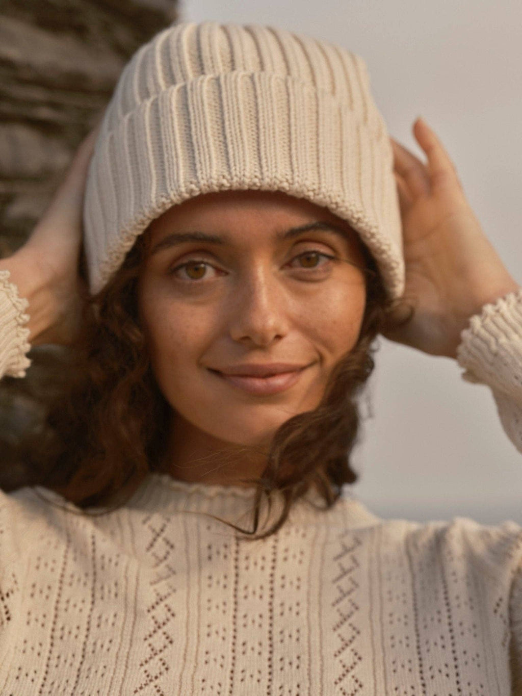 Sierra Beanie | Ecru