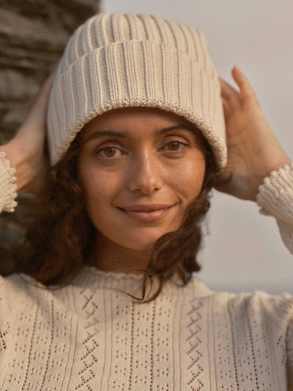 Sierra Beanie | Ecru