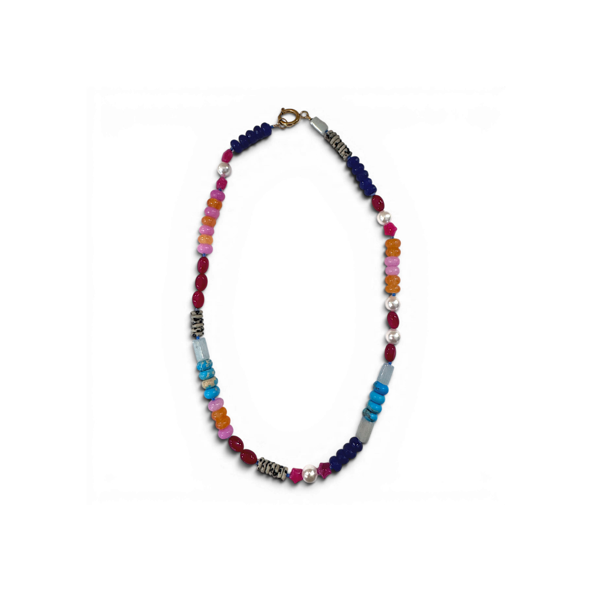 The Jovie Jewel Gemstone Beaded Necklace