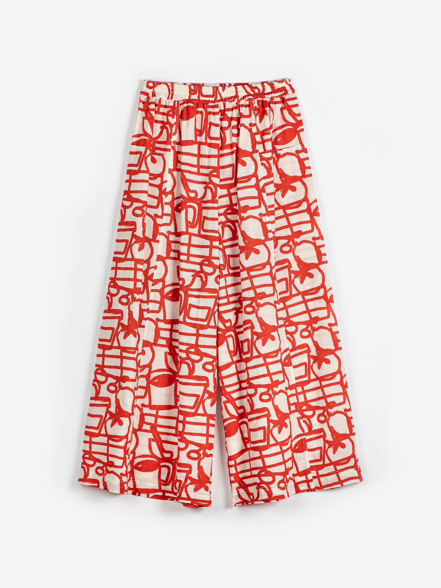Cookery Cotton Pants | Red