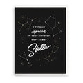 Stellar - Belated Birthday Greeting Card
