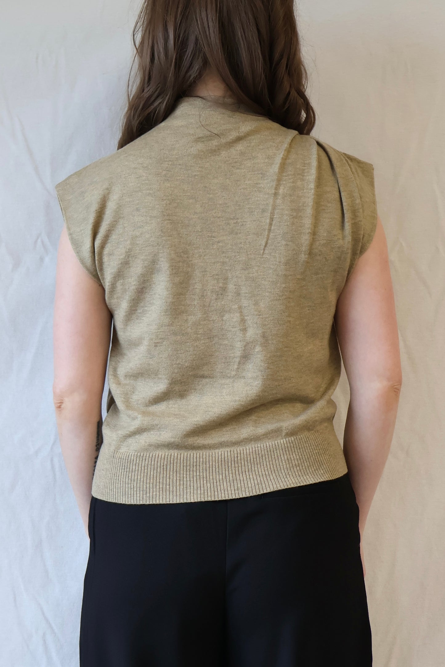 Elvio Merino Blend Top | Khaki