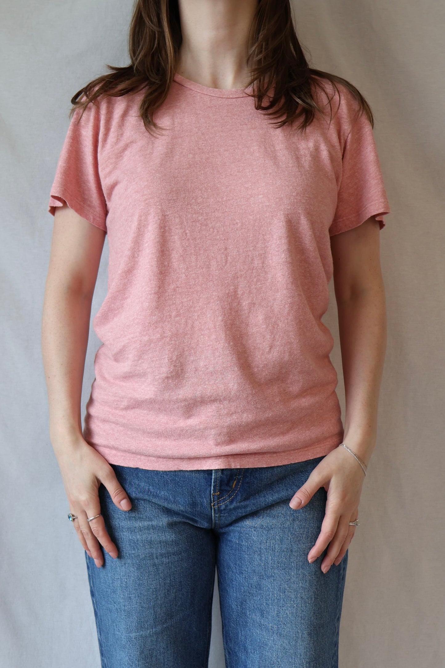 Heathered Lorel Tee | Rose Water