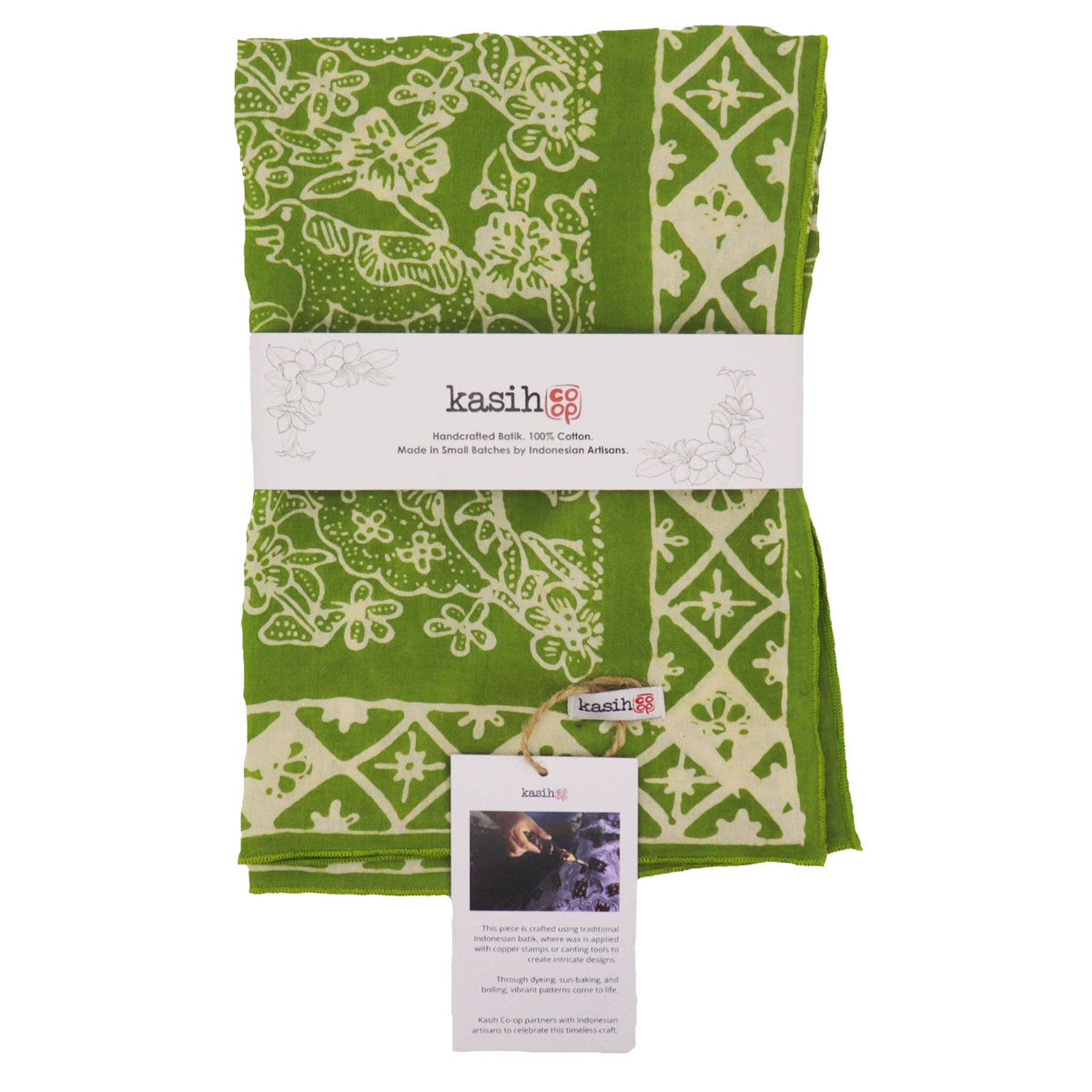 Hand Dyed Batik | Green Serenity