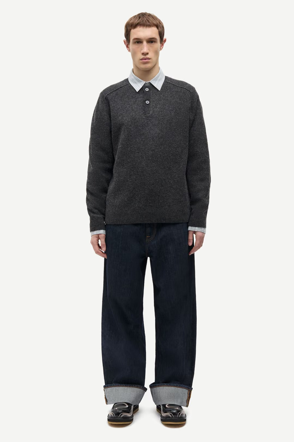 SARICK SWEATER | Dark Gray Mel