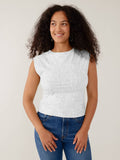 Ruched Top White Waves Jersey