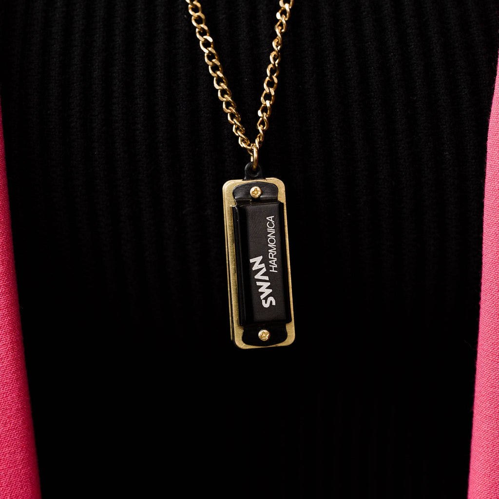 Harmonica Necklace | 18k gold plated