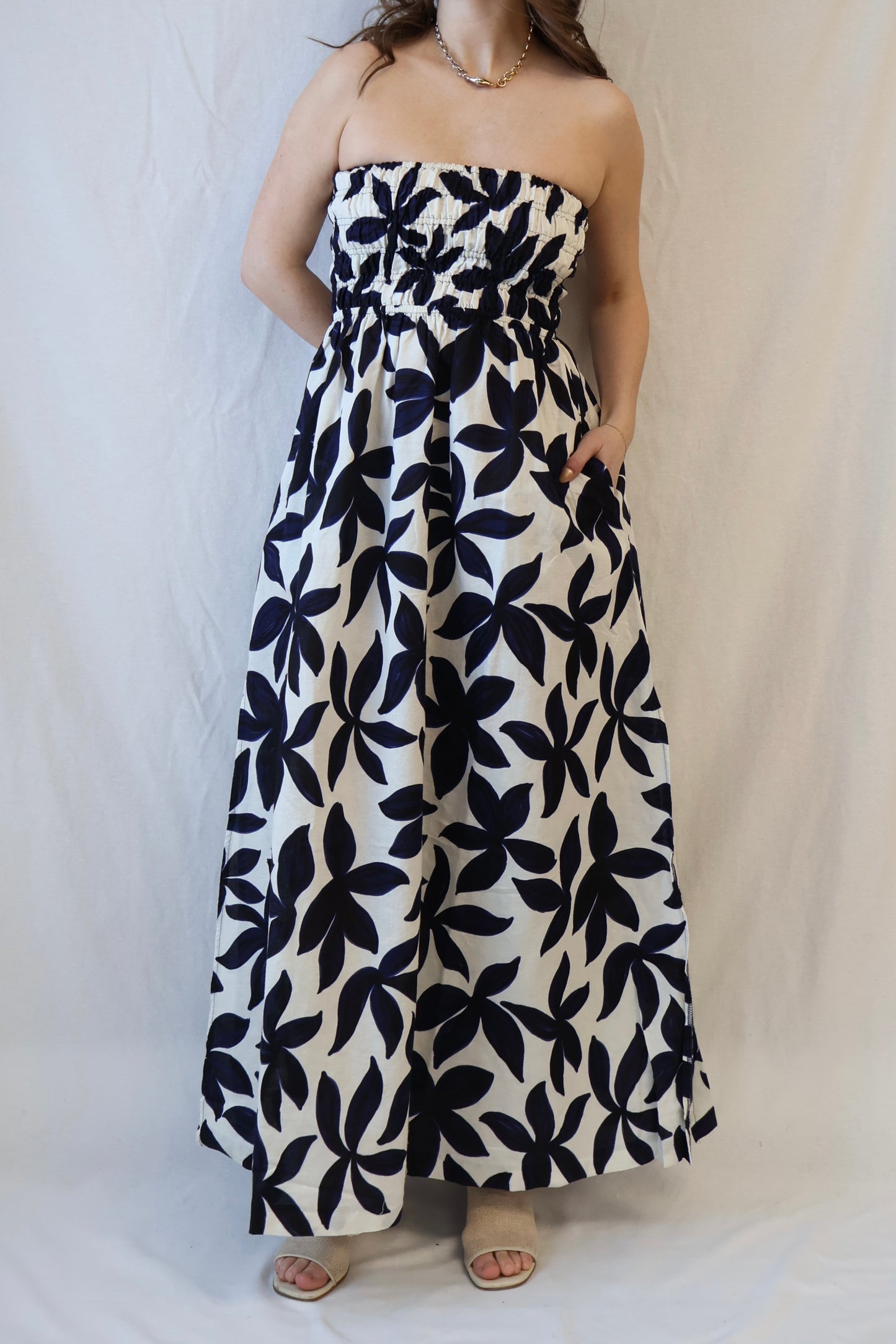 Odessa Maxi Dress | Navy Floral