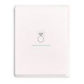 Ring - Letterpress Wedding Greeting Card