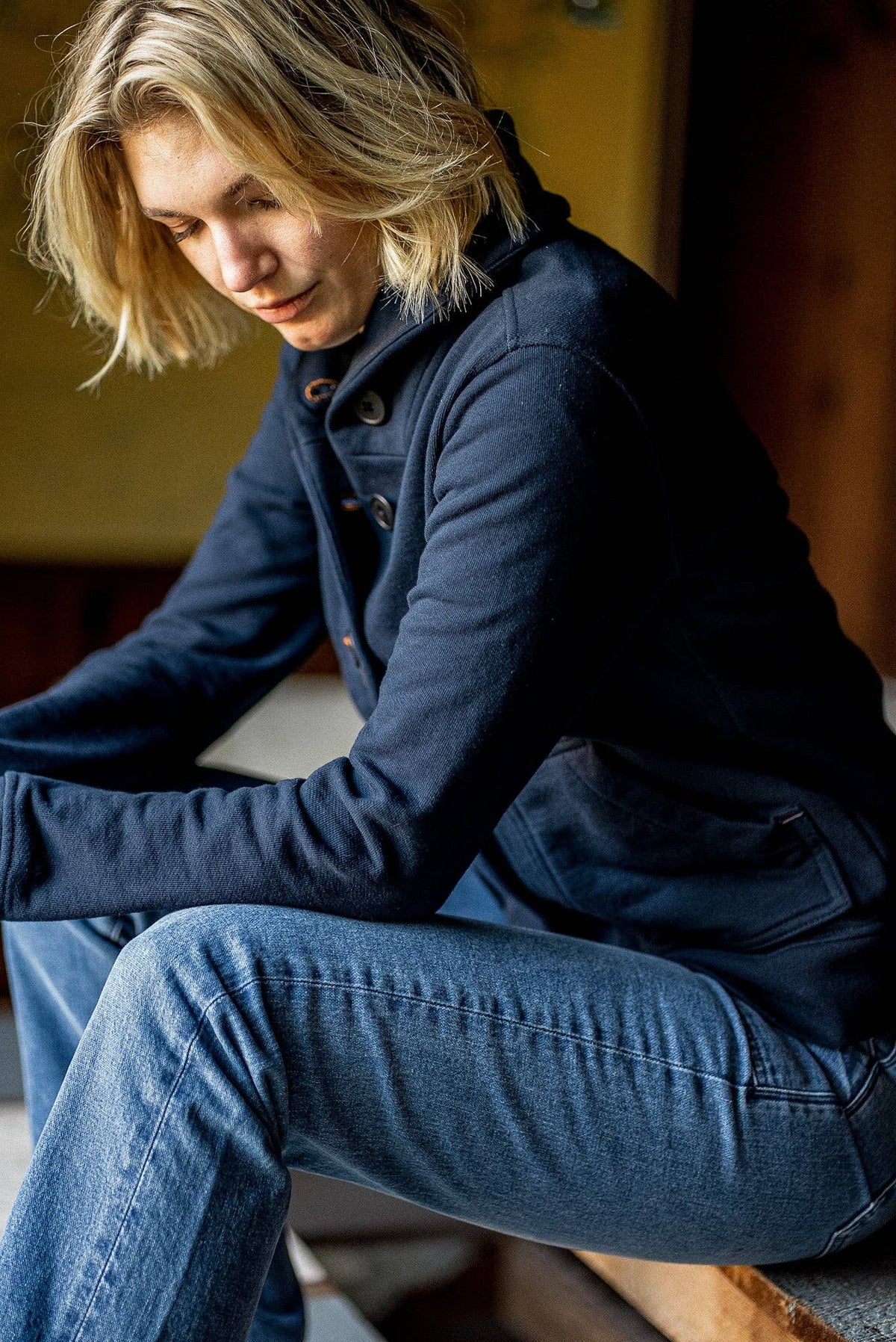 Bodega Cardigan | 100% Cotton | Navy