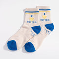 I Heart Butter Quarter Crew Socks