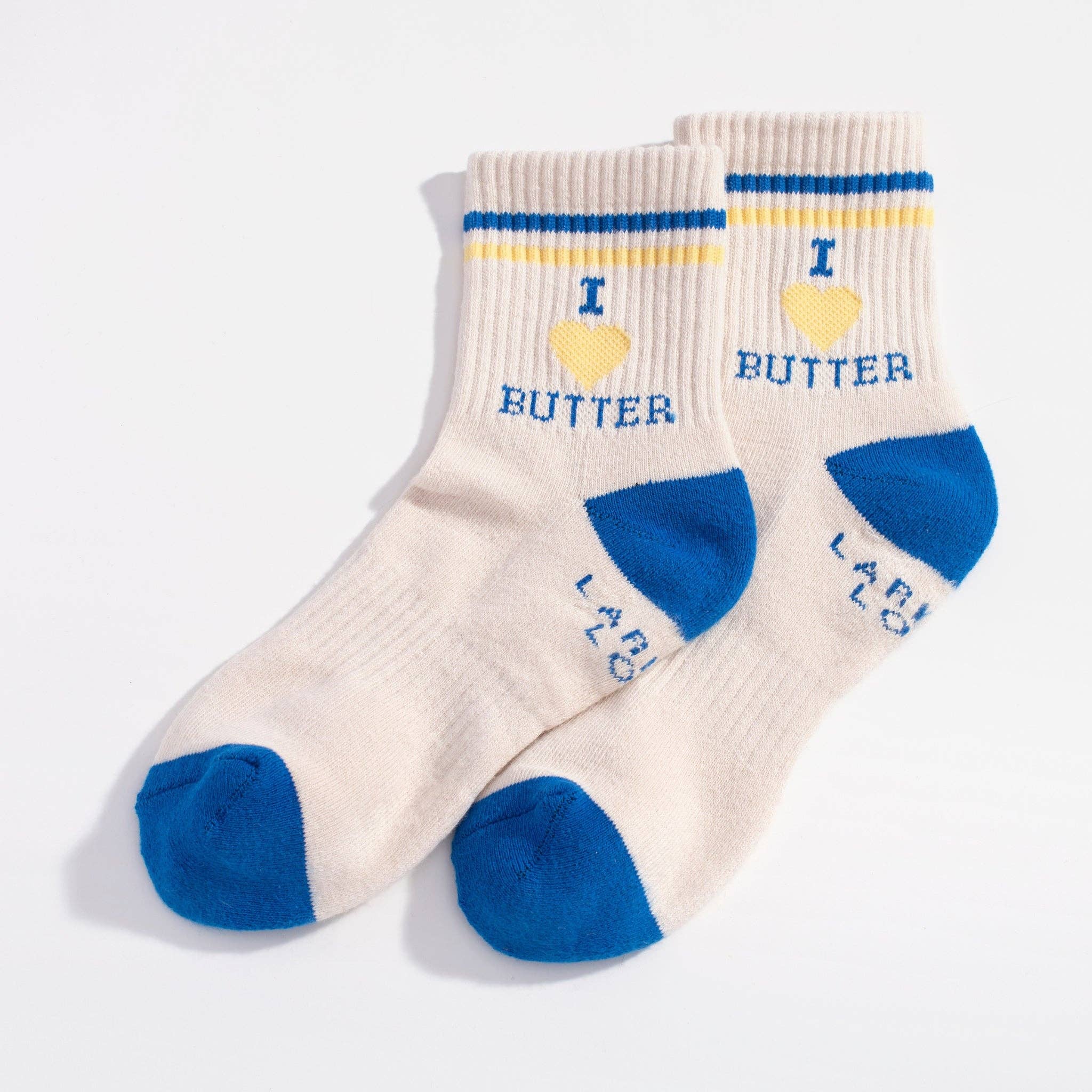 I Heart Butter Quarter Crew Socks