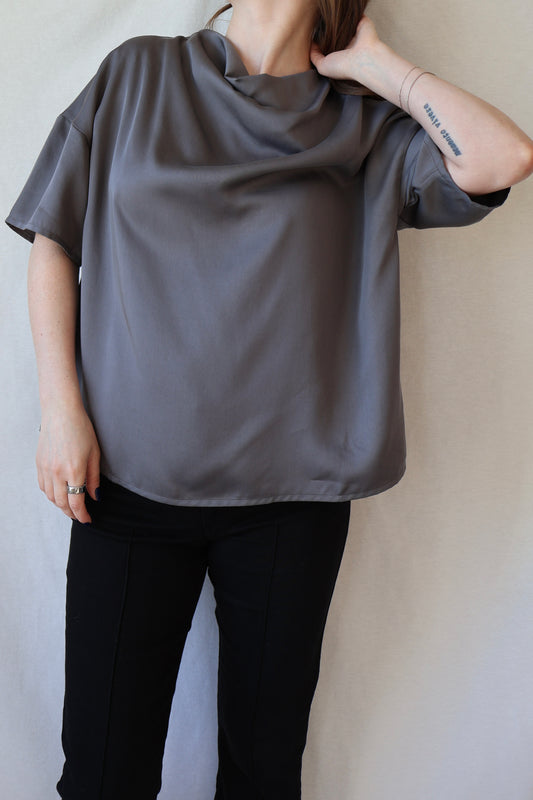 Amita Blouse | Slate Grey