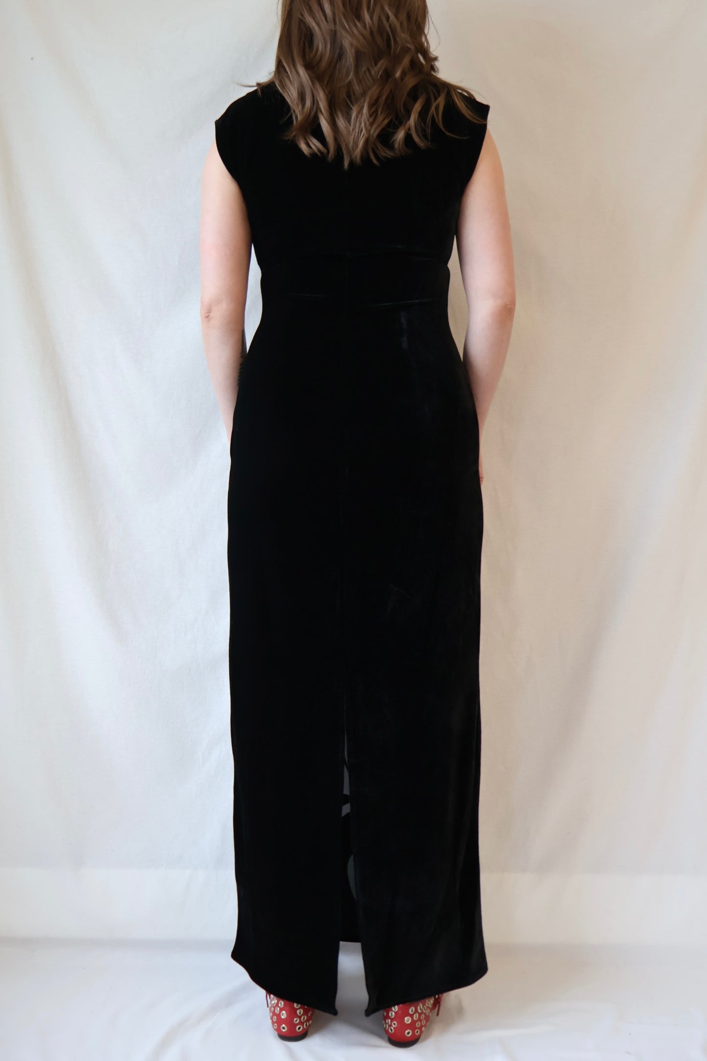 Sakalani Dress | Black Velvet