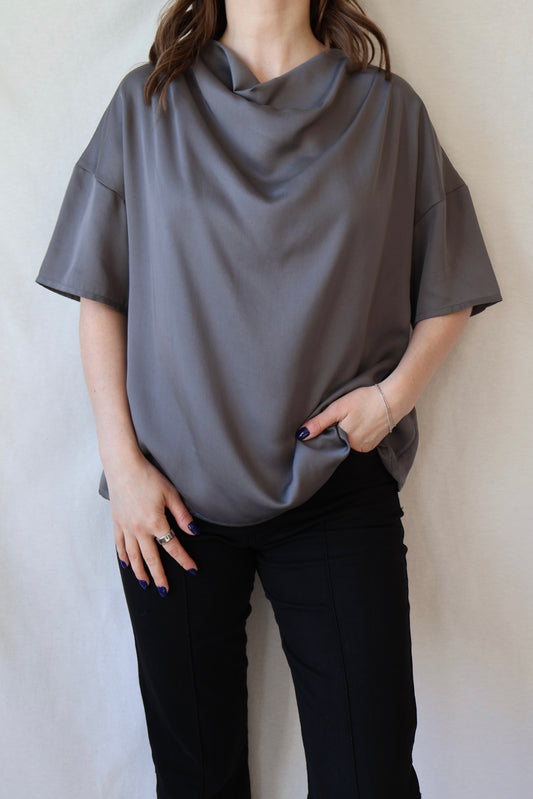 Amita Blouse | Slate Grey