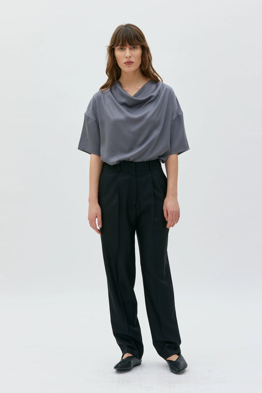 Amita Blouse | Slate Grey