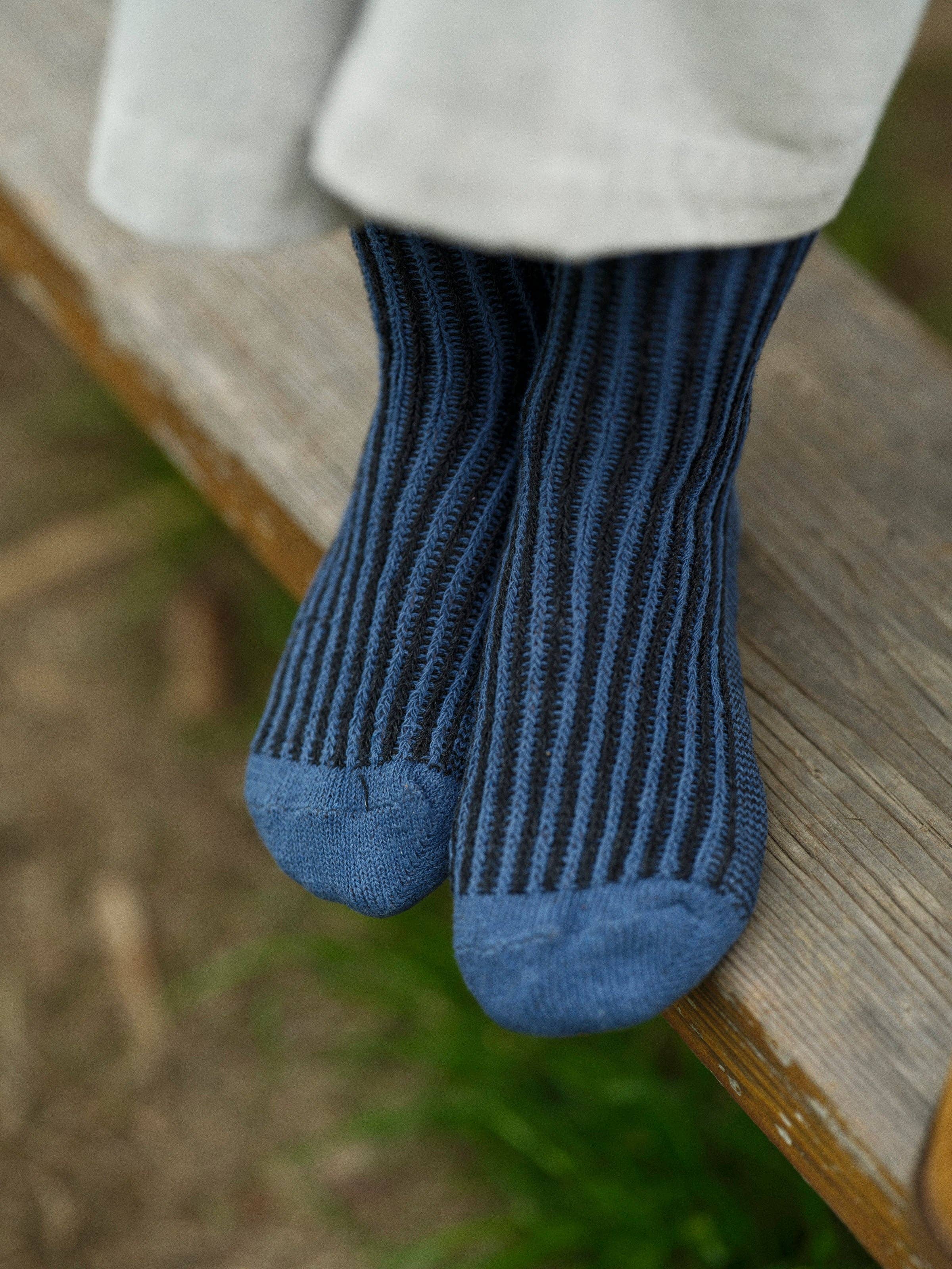 Two Tone Rib Sock