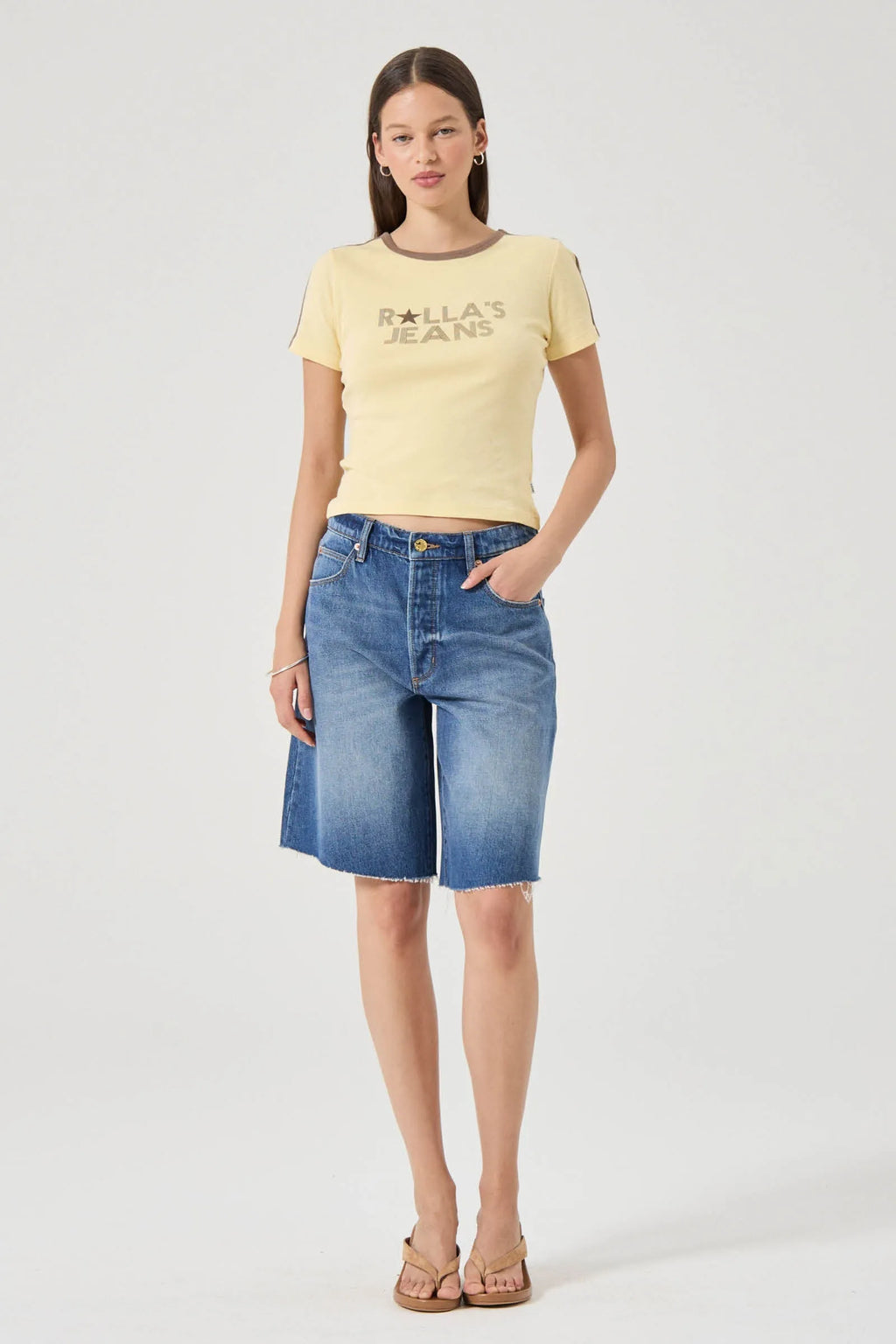 Charlotte Relaxed Long Shorts | Paris Texas