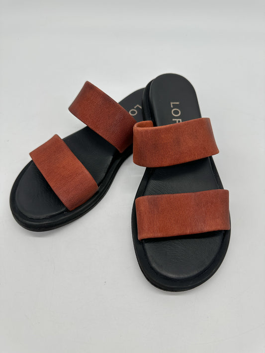 Double Strap Sandal | Rust