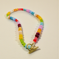 Confetti Party Bold Gemstone Beaded Necklace