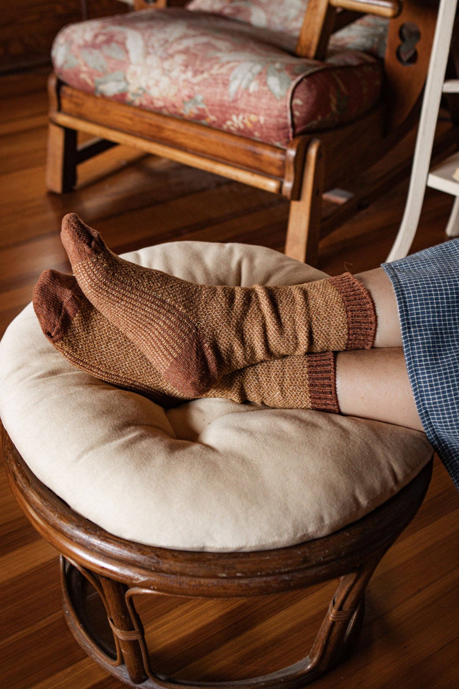 Helix Sock | Ochre