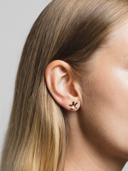 Flower Studs | Gold